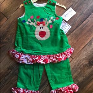 New with tags from Bailey Boys 18 month Christmas girl outfit